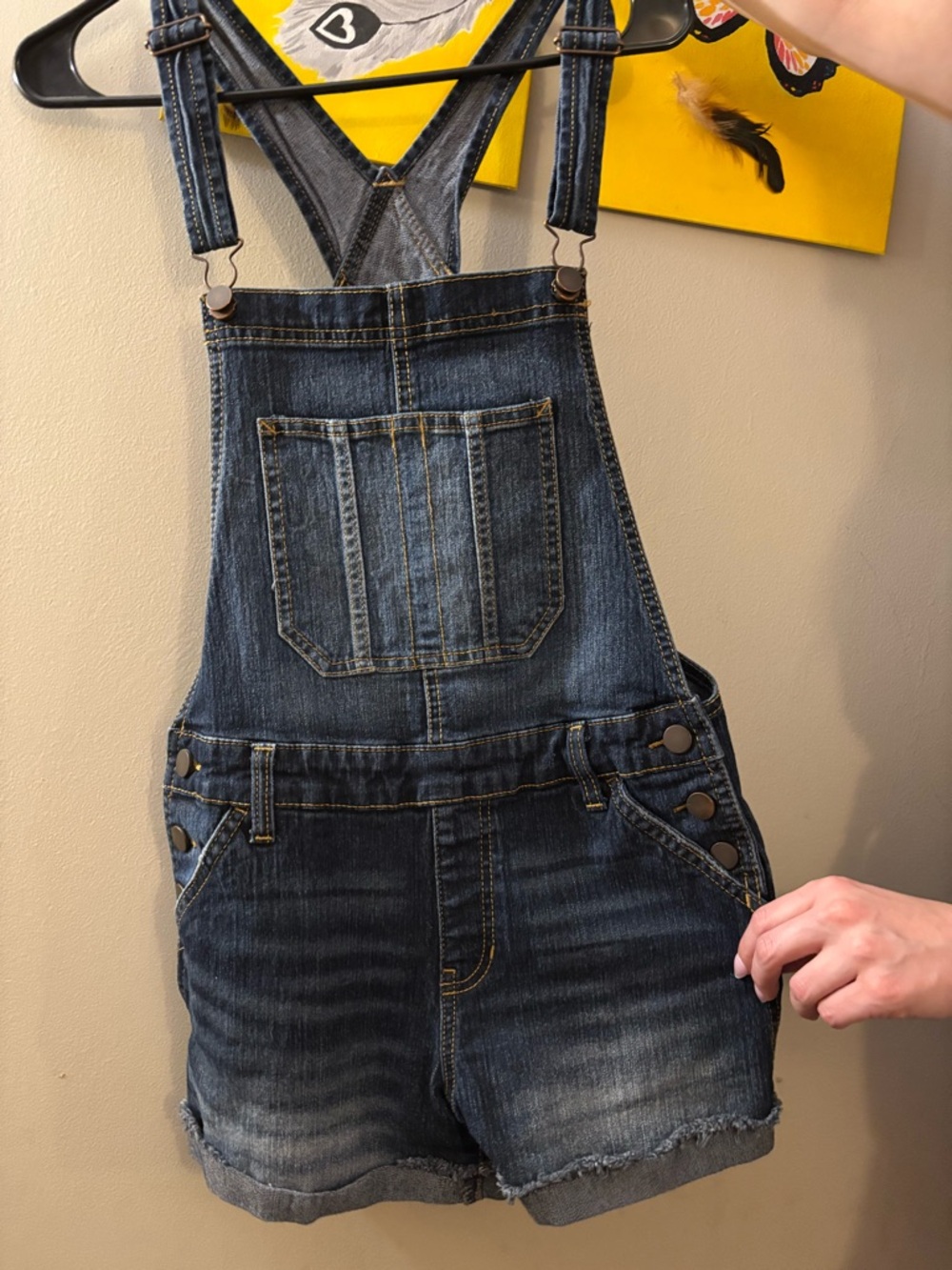 NOBO Dark Blue Relaxed Fit Denim Shorts